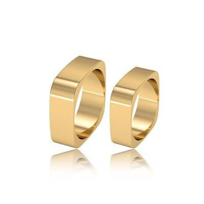 14K Gold Fantasy Wedding Band Ring