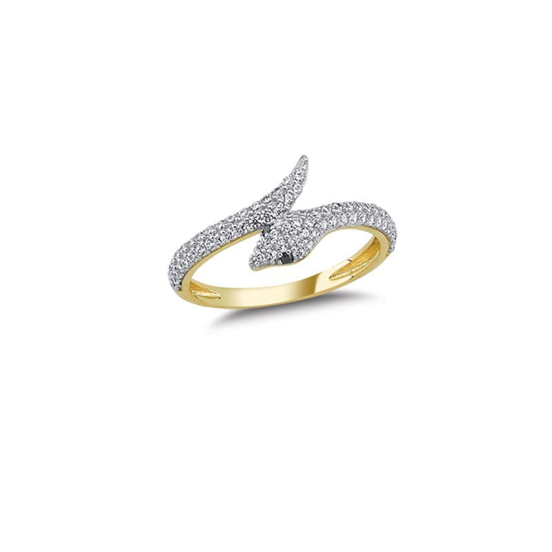 14K Solid Gold Art Design Fashion Ladies Ring