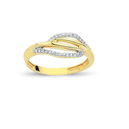 14K Solid Gold Art Design Fashion Ladies Ring