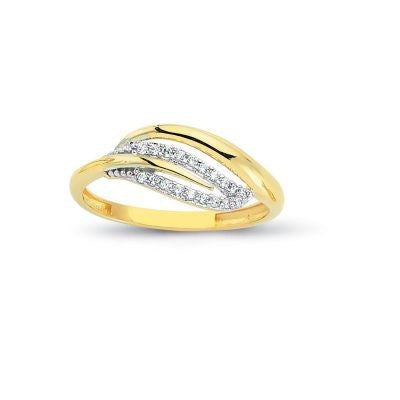 14K Solid Gold Art Design Fashion Ladies Ring