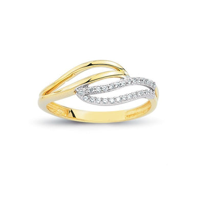 14K Solid Gold Art Design Fashion Ladies Ring