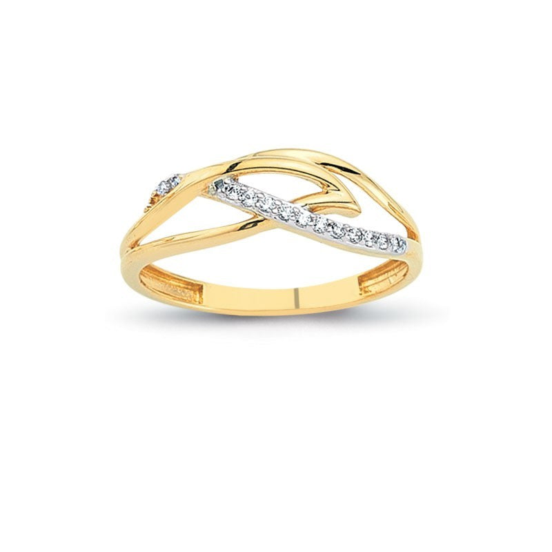 14K Solid Gold Art Design Fashion Ladies Ring