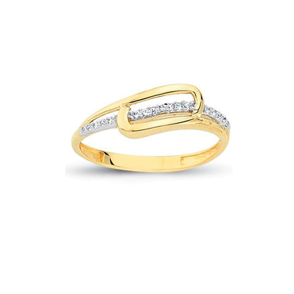 14K Solid Gold Art Design Fashion Ladies Ring