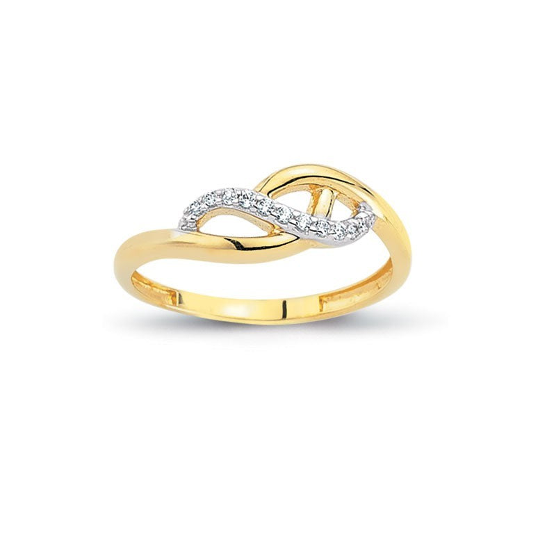 14K Solid Gold Art Design Fashion Ladies Ring