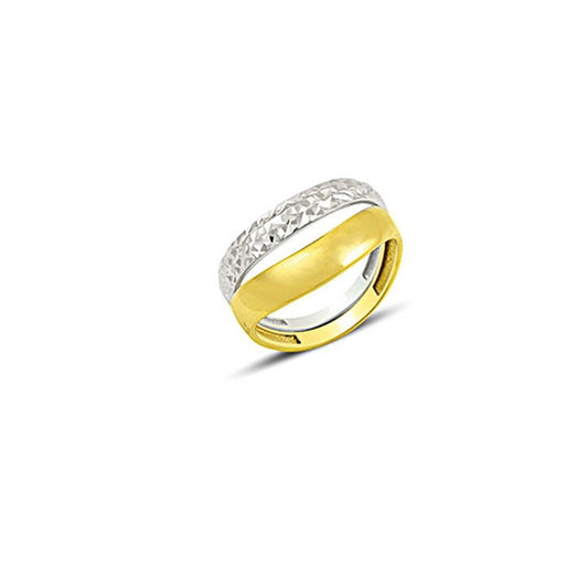 14K Solid Gold Art Design Fashion Ladies Ring