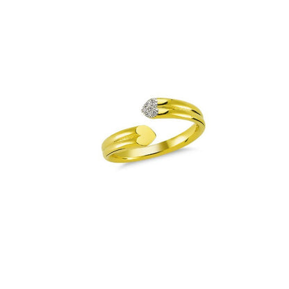 14K Solid Gold Art Design Fashion Ladies Ring