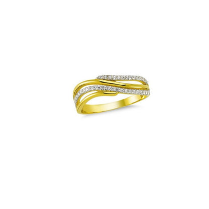 14K Solid Gold Art Design Fashion Ladies Ring