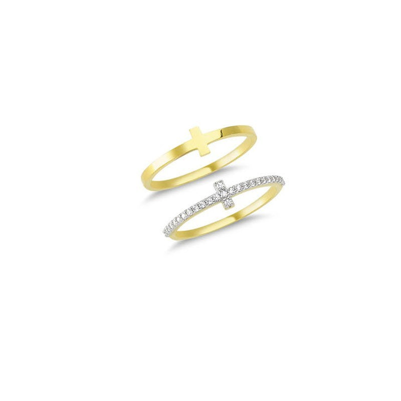 14K Solid Gold Art Design Fashion Ladies Ring