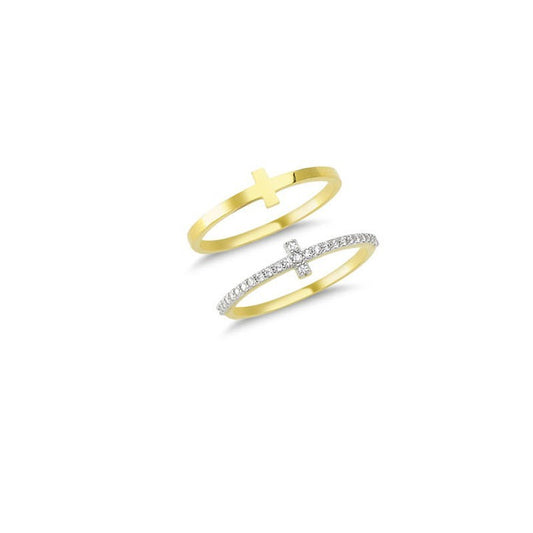 14K Solid Gold Art Design Fashion Ladies Ring