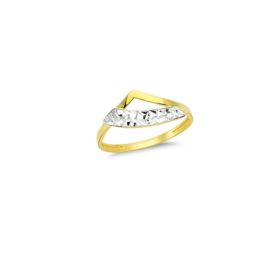 14K Solid Gold Art Design Fashion Ladies Ring