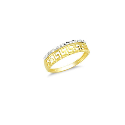 14K Solid Gold Art Design Fashion Ladies Ring