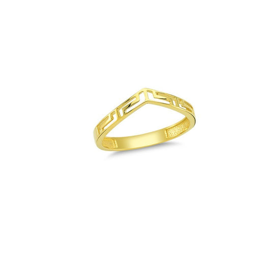 14K Solid Gold Art Design Fashion Ladies Ring