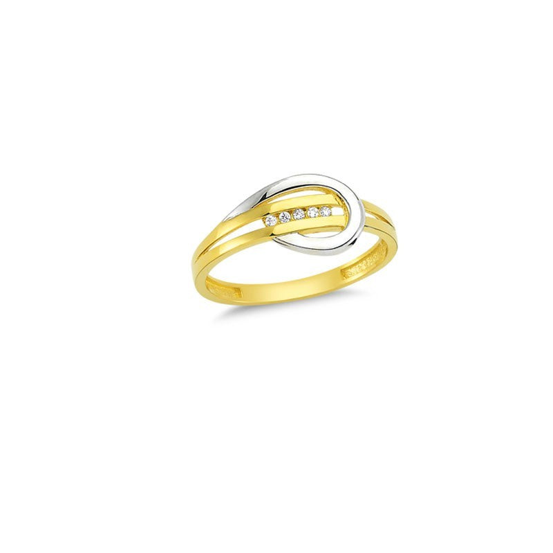 14K Solid Gold Art Design Fashion Ladies Ring