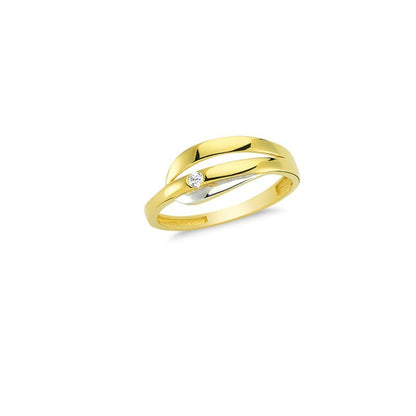 14K Solid Gold Art Design Fashion Ladies Ring