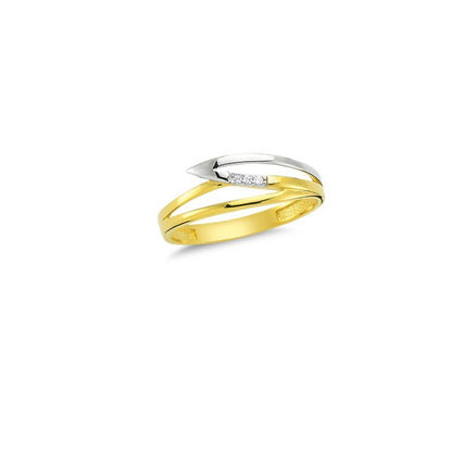 14K Solid Gold Art Design Fashion Ladies Ring