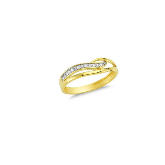 14K Solid Gold Art Design Fashion Ladies Ring