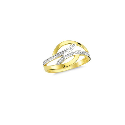 14K Solid Gold Art Design Fashion Ladies Ring