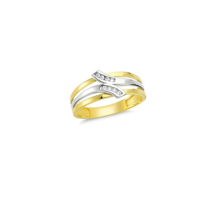 14K Solid Gold Art Design Fashion Ladies Ring