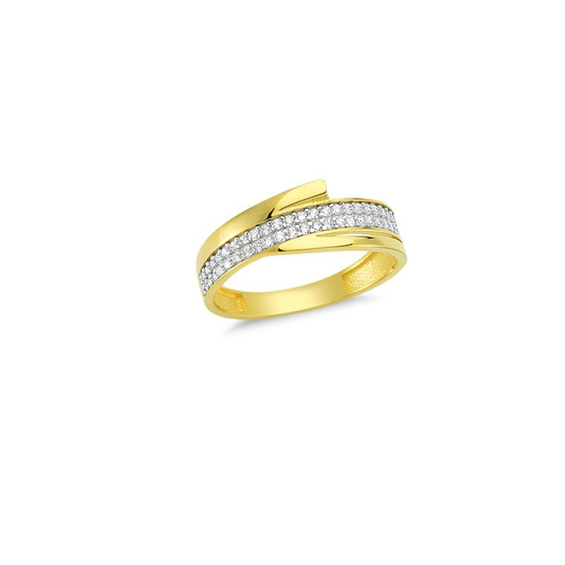 14K Solid Gold Art Design Fashion Ladies Ring