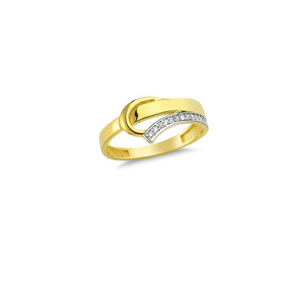 14K Solid Gold Art Design Fashion Ladies Ring