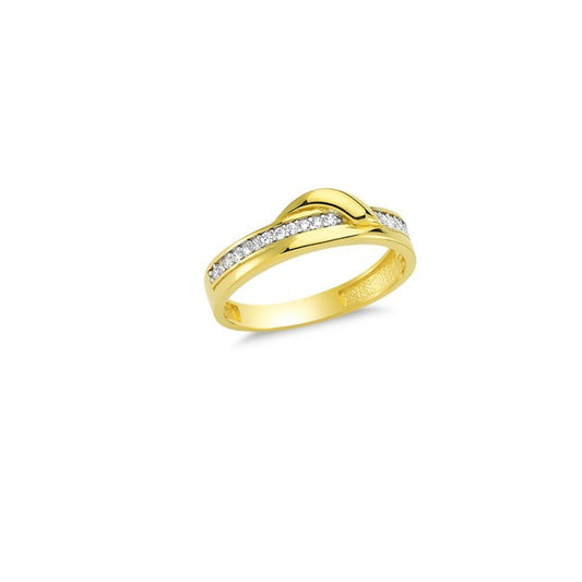 14K Solid Gold Art Design Fashion Ladies Ring