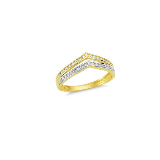 14K Solid Gold Art Design Fashion Ladies Ring