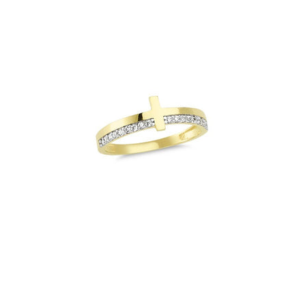 14K Solid Gold Art Design Fashion Ladies Ring