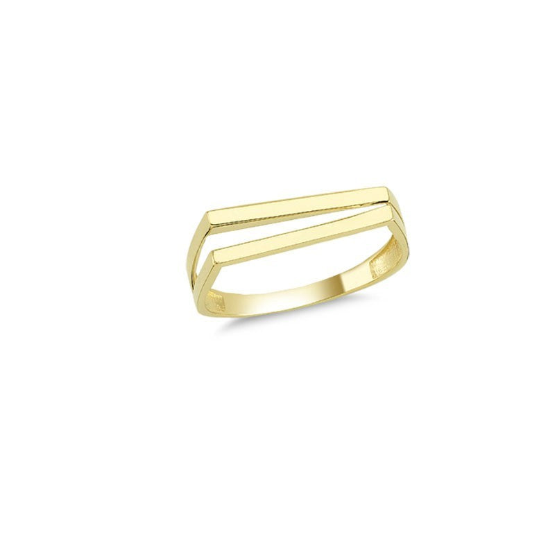 14K Solid Gold Art Design Fashion Ladies Ring