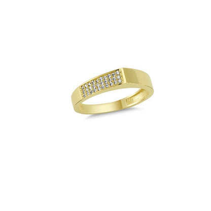 14K Solid Gold Art Design Fashion Ladies Ring