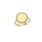 14K Solid Gold Art Design Fashion Ladies Ring