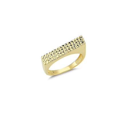 14K Solid Gold Art Design Fashion Ladies Ring