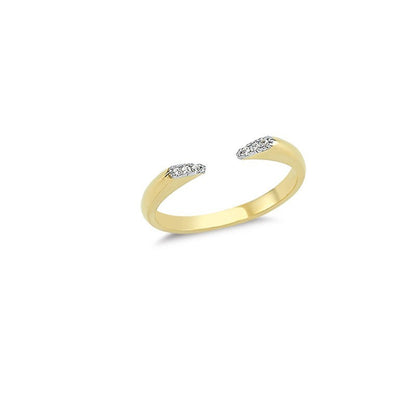 14K Solid Gold Art Design Fashion Ladies Ring