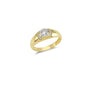 14K Solid Gold Art Design Fashion Solitaire Ladies Ring