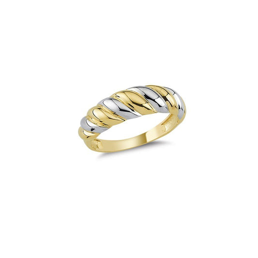 14K Solid Gold Art Design Fashion Ladies Ring