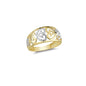 14K Solid Gold Art Design Fashion Ladies Ring