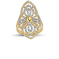 14K Solid Gold Art Design Fashion Ladies Ring