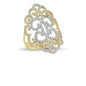 14K Solid Gold Art Design Fashion Ladies Ring