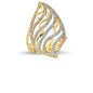 14K Solid Gold Art Design Fashion Ladies Ring