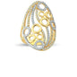 14K Solid Gold Art Design Fashion Ladies Ring