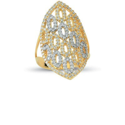 14K Solid Gold Art Design Fashion Ladies Ring