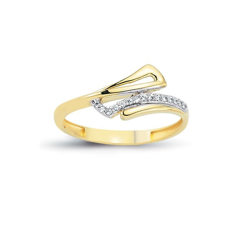 14K Solid Gold Art Design Fashion Ladies Ring