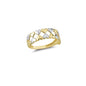 14K Solid Gold Art Design Fashion Love Ladies Ring