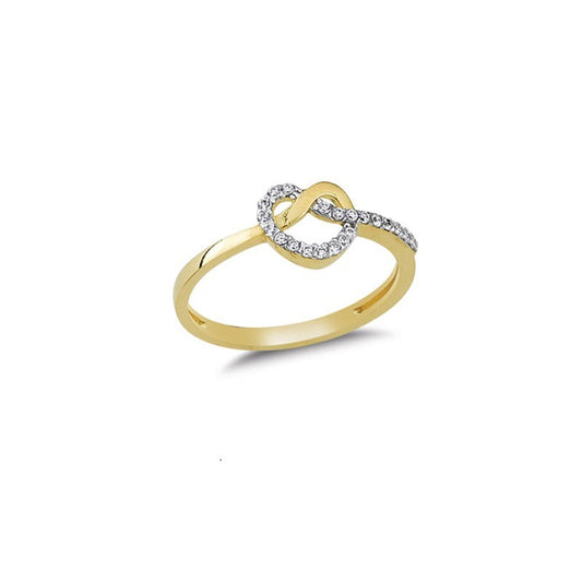 14K Solid Gold Art Design Fashion Ladies Ring