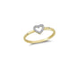 14K Solid Gold Art Design Fashion Love Ladies Ring