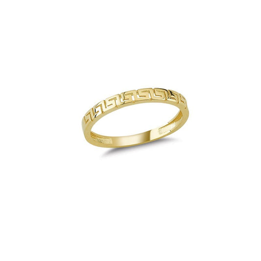 14K Solid Gold Art Design Fashion Ladies Ring