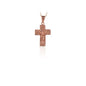 14K Solid Gold Cross Charm Necklace