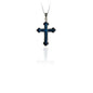 14K Solid Gold Cross Charm Necklace