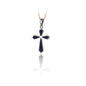 14K Solid Gold Cross Charm Necklace