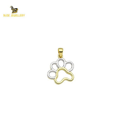 14K Solid Gold Design Charm Pendant