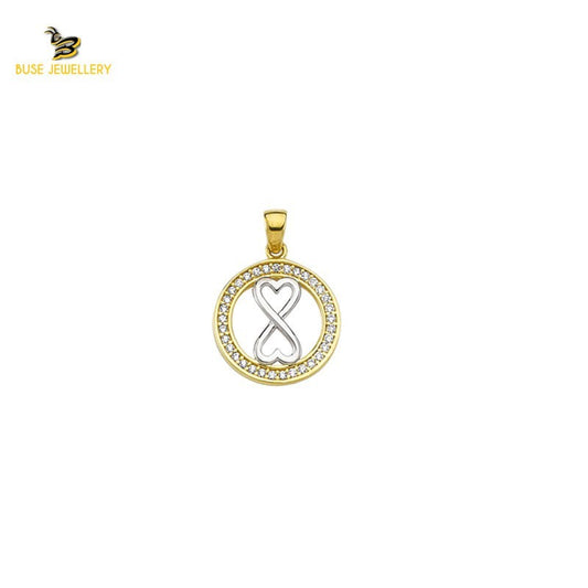 14K Solid Gold Design Charm Pendant